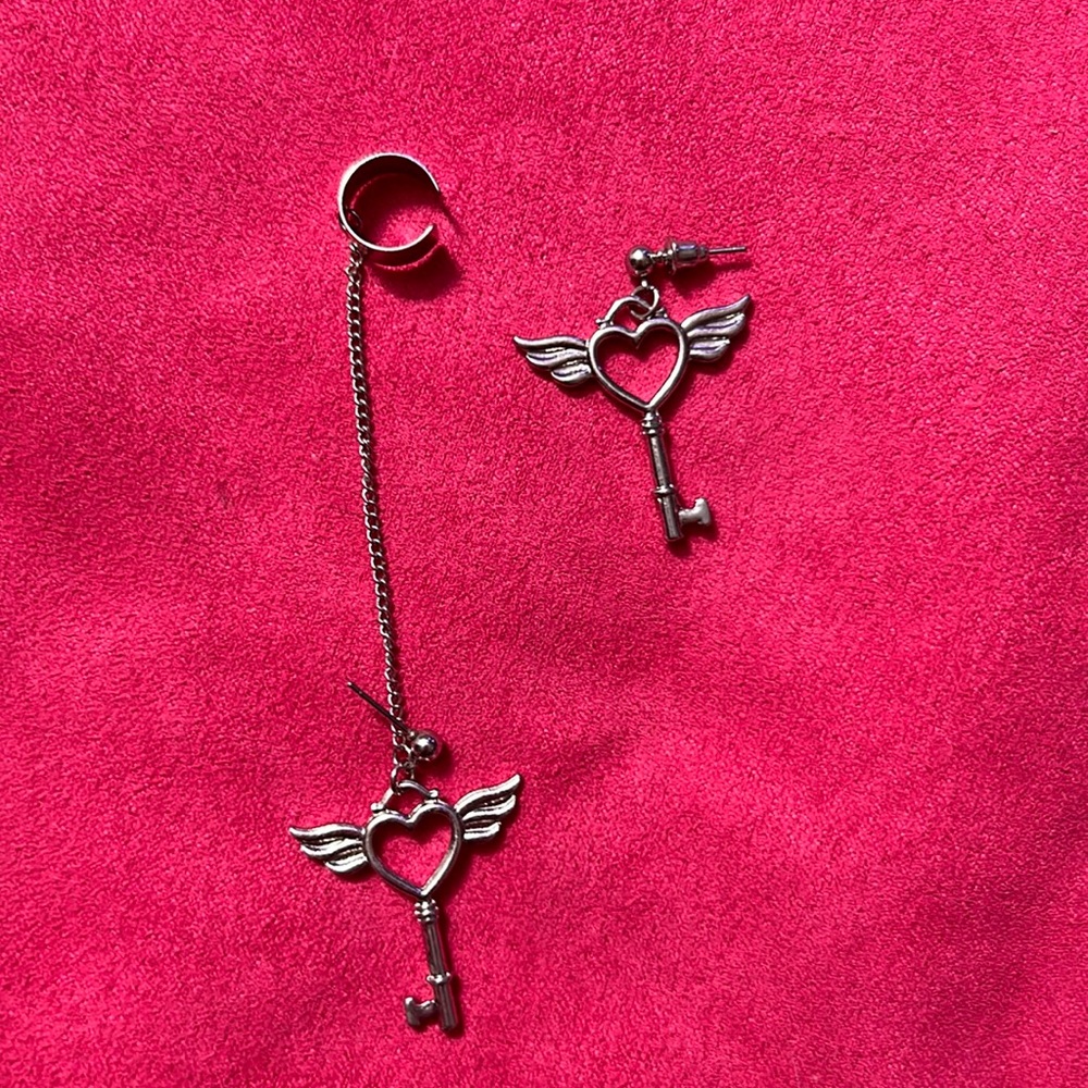 Earrings hardly worn sanitized